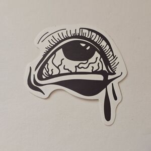 10/$10 Black and White Creepy Eye Sticker
